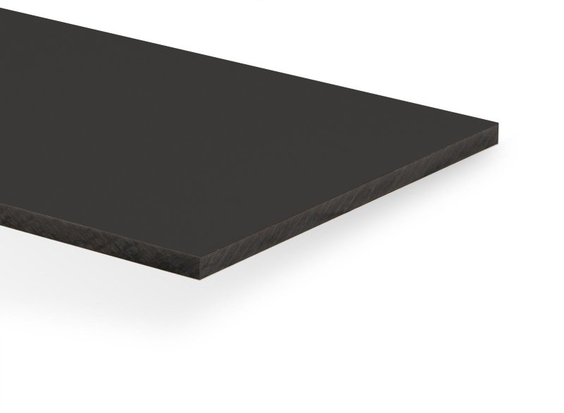 VOLKERN DECOLAN ZWARTE KERN EXTERIEUR 2 ZIJDEN ZWART 401 SUEDE 3050X1300X8MM 1 ZIJDE UV = FOLIE