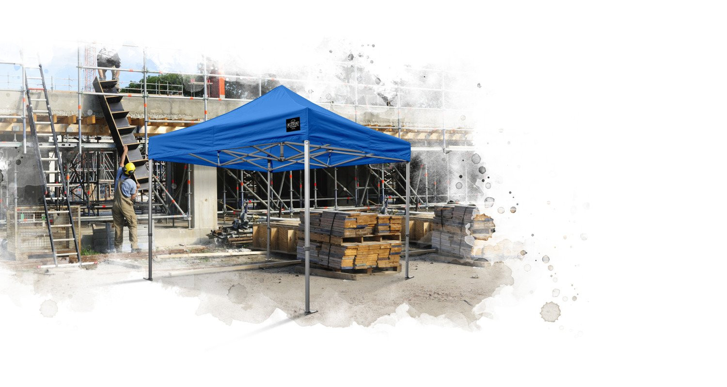 GO-WORK 50 EASY UP TENT  4x4M BLAUW