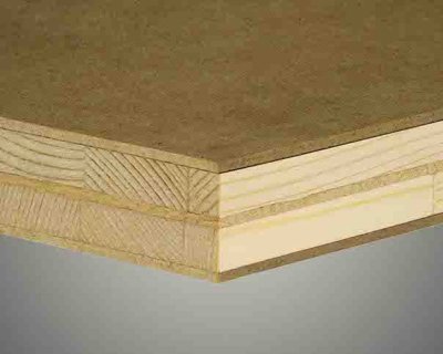 BLOKPLAAT DUBBELE KERN LIGHT ALBASIA - TOP MDF 2800X2070X38MM 380-400 KG/M³
