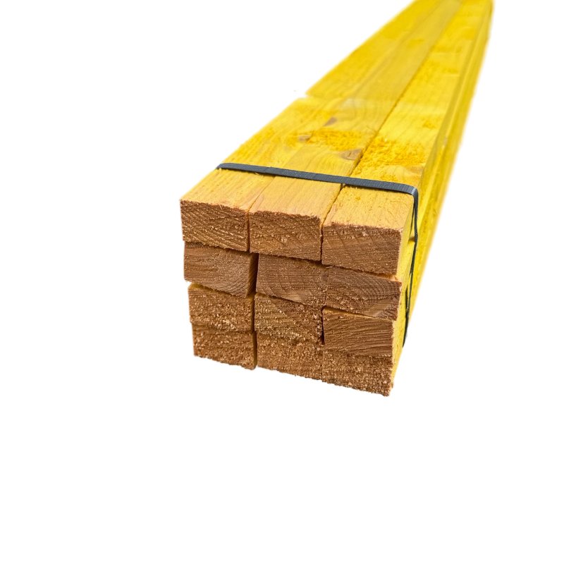 TENGELLAT 20x32 MM EPICEA - GEEL GEDRENKT LENGTE 135CM  (12st/pak)