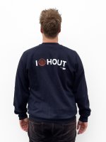 SWEATER I LOVE HOUT NAVY