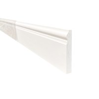 PLINT MASSIEF VERLIJMD LUXE 18x120 MM VOORGEVERFD - 2.60M - Per 5 stuks