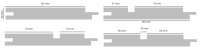 GEVEL PADOUK SKYLINE 21 x130 mm (per 4st, 1 van elk profiel)