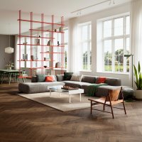 Fineerparket Parky Swing Rustic Light Hazel Oak