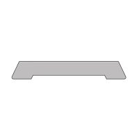 DEURLIJST MASSIEF VERLIJMD VOORGEVERFD NR.2 (7CM)  PER SET
