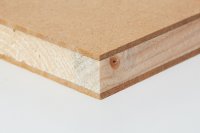 BLOKPLAAT 3LAAGS ENKELE KERN SPRUCE - TOP HDF  AW 100 VERLIJMD 1300X3050X18MM 450-480 KG/M³
