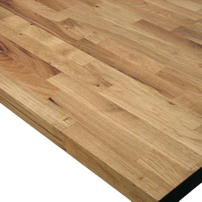 WERKBLAD MASSIEF EURO. EIK RUSTIEK WILD 19 MM GELAMELLEERD EN GEVINGERLAST 2500 x 1250 MM