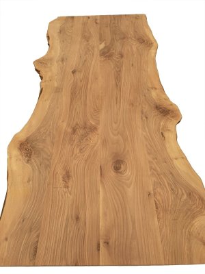 WERKBLAD MASSIEF NOTEN EURO. 40 MM LAMELLEN DOORLOPEND IN 60 - 250 MM MIX 2 LANGE ZIJDEN BOOMKANT 800 x 800 MM