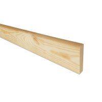 Plint grenen afgerond 12 x 68 mm -  PER STUK