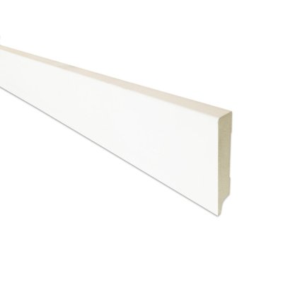 PLINT MDF 15x90 VOORGEVERFD LENGTE 2.44M - PER 6 STUKS