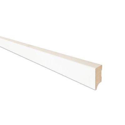 PLINT MDF 15x40 VOORGEVERFD LENGTE 2.44M - PER 6 STUKS - UITLOPEND !