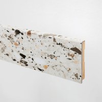 Floorify hoge plint voor tegel Terrazzo F024, 10 x 89 x 2000 mm