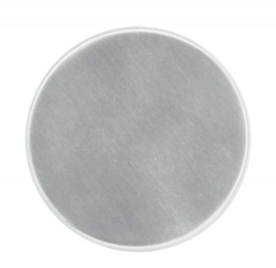 HDD SLEUTELPLAATJE BLIND ROND INOX PLUS