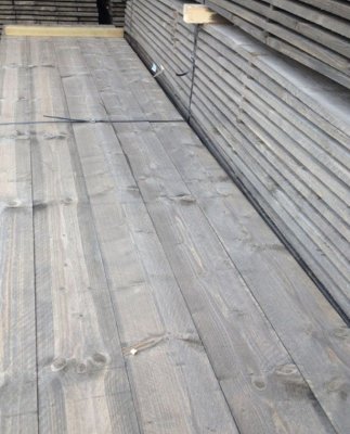 NIEUW STEIGERPLANK OLD GREY 30 x 195 x 5000 (UITLOPEND OP=OP)