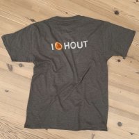 T- SHIRT I LOVE HOUT DONKERGRIJS XL T- SHIRT I LOVE HOUT DONKERGRIJS XL