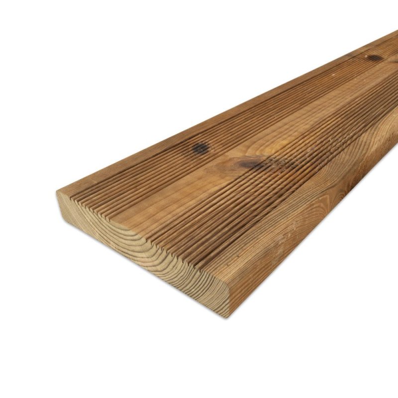 Terrasplank Geïmpregneerd PEFC Grenen 27 x 145 mm (verpakt per 4 stuks)