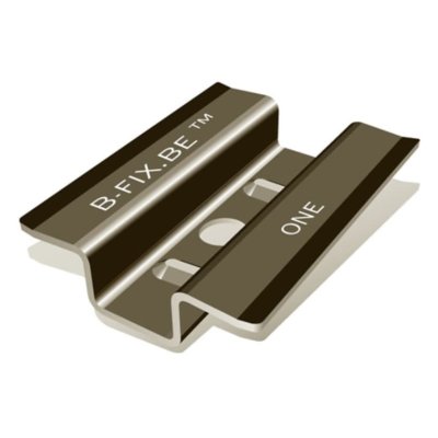 CLIPS B-FIX RVS 301 ZWART 100ST/DOOS