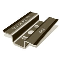 CLIPS B-FIX RVS 301 ZWART 100ST/DOOS