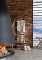 TEAK 3D WANDBEKLEDING NATUUR ELEGANCE - 10-20x200x500MM (1M²/PAK)