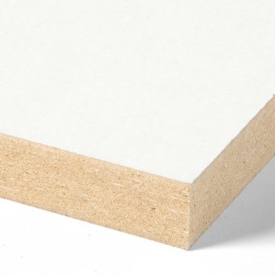 MDF 18MM 2,44 X 1,22M WIT GEMELAMINEERD 025TST