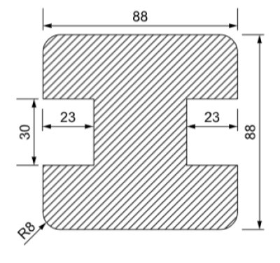 ZWART GEIMPREGNEERDE TUSSENPAAL 30MM 90X90/1950MM