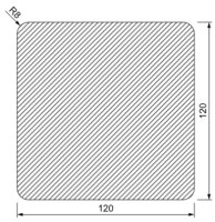 TUINPAAL GEIMPREGN. 120X120MM