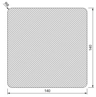 TUINPAAL GEIMPREGN. 140X140MM