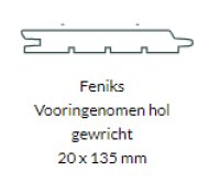 Thermo Vuren PEFC Phenix Zwart gesatureerd 20 x 135mm  4Z T/G (5st/pak)