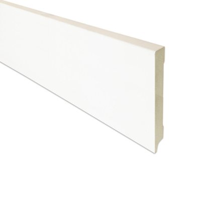 PLINT MDF 12x120 VOORGEVERFD LENGTE 2.44M - PER 6 STUKS