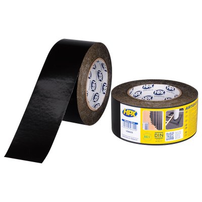 AIRTIGHT UV-BESTENDIGE PE TAPE - ZWART 60 MM X 25 M