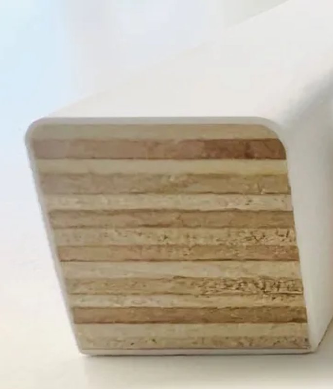 SLAGLAT MASSIEF VERLIJMD - WIT 15 x 17mm (2.15m - 12st/pak)