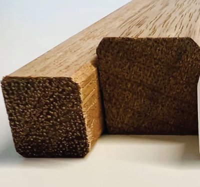 SLAGLAT MERANTI 22 x 22mm PER SET  (6 deuren : 12x 2,15m + 6x 1,075m)