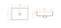 BETACRYL LAVABO BB R 614 CLASSIC WHITE