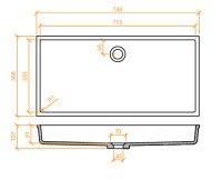 BETACRYL LAVABO BB R 618 CLASSIC WHITE