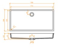 BETACRYL LAVABO BB R 618 CLASSIC WHITE