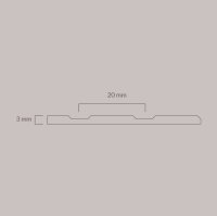 FLEX 4 DESIGN MILLED P20F05 IN MDF  3000x1200x2,8MM