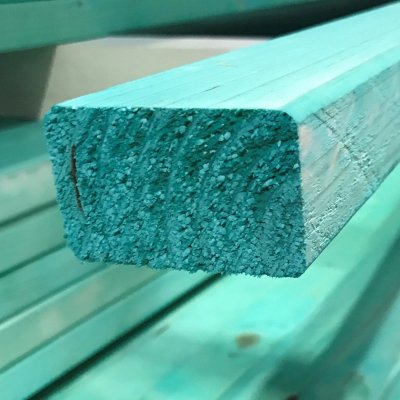SLS GESCHAAFD 38X140 MM C24 - GROEN GEIMPREGNEERD