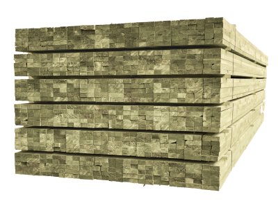 PANLAT 25x38 MM - BYKO - GROEN GEIMPREGNEERD - PER 10 STUKS